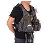 Fly Fishing Vest, Fishing Safety Life Jacket for Swimming Sailing Boating Kayak Floating Multifunction Breathable Backpack for Men and Women Vest/Kayak (Army Green, with Foam) view 3