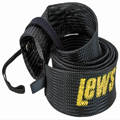 Lew's (SSBC1) Speed Sock Casting Rod Cover, Fits 6-Foot 6-Inch to 7-Foot 6-Inch Rods, Black, Hook & Loop Strap for Storage