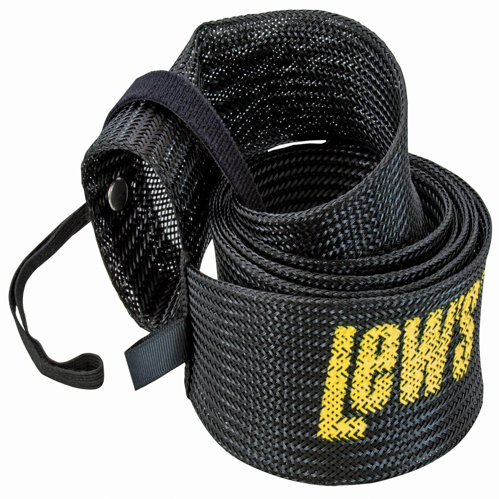 Lew's (SSBC1) Speed Sock Casting Rod Cover, Fits 6-Foot 6-Inch to 7-Foot 6-Inch Rods, Black, Hook & Loop Strap for Storage