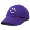 DALIX Smile Baseball Cap Smiling Face Happy Dad Hat Men Women Teens in Purple view 4