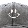 DALIX Smile Baseball Cap Smiling Face Dad Hat Men Women Teens in Black-Vintage view 2
