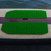 Abahub Non-Slip Traction Pad Deck Grip Mat 30in x 20in x2 Trimmable EVA Sheet 3M Adhesive for Boat Kayak Skimboard Surfboard SUP Green view 4