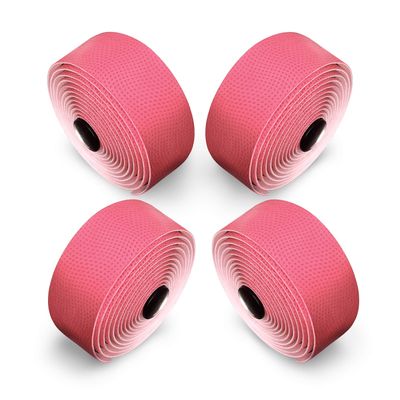 ALIEN PROS Bike Handlebar Tape PU (Set of 4) Pink - Enhance Your Bike Grip with These Bicycle Handle bar Tape - Wrap Your Bike for an Awesome Comfortable Ride (Set of 4, Pink)