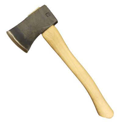 COUNCIL TOOL Camping Hatchet - 1.75 lbs Dayton Pattern Axe with 14" Curved Hickory Handle & Drop Forged Steel Head, Made in The USA - SU20HCT14C