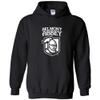 AH03 - Belmont Abbey College Crusaders Arch Logo HOODIE - Small - Black view 1