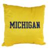College Covers Everything Comfy Michigan Wolverines 16" Decorative Pillow Reversible 2 Unique Sides view 2