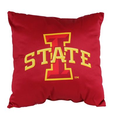 College Covers Everything Comfy Iowa State Cyclones 16" Decorative Pillow Reversible 2 Unique Sides