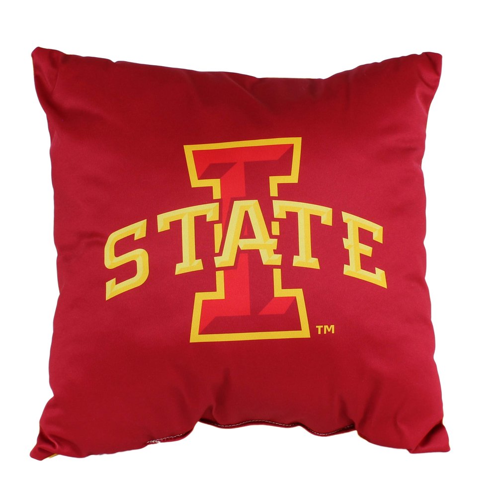 College Covers Everything Comfy Iowa State Cyclones 16" Decorative Pillow Reversible 2 Unique Sides