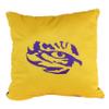 College Covers Everything Comfy LSU Tigers 16" Decorative Pillow Reversible 2 Unique Sides view 2