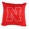 College Covers Everything Comfy Nebraska Cornhuskers 16" Decorative Pillow Reversible 2 Unique Sides view 1