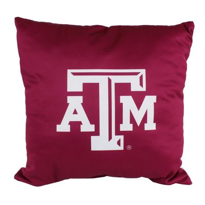 College Covers Everything Comfy Texas A&M Aggies 16" Decorative Pillow Reversible 2 Unique Sides