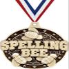 Spelling Medals, 2" Gold Spelling Bee Medal Award with Free Custom Engraving 10 Pack Prime view 1