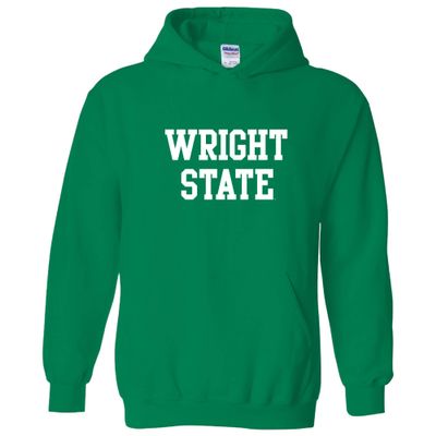 AH01 - Wright State Raiders Basic Block Hoodie - 2X-Large - Green