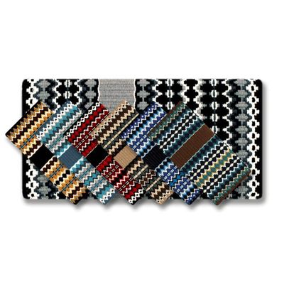 Mayatex Branding Iron Saddle Blanket Chocolate/Tan