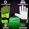 Vizari Junior Saver Goalkeeper Gloves Kids - Yellow, Grey, Black - Size 8 view 4