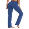BUBBLELIME 29"/31"/33"/35" 4 Styles Women's Slim Fit Yoga Pants Tummy Control - Slim Fit_Purplishblue L_35" Inseam view 1