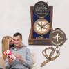 Engraved Nautical Compass, Personalized Compass, Mens Gift, Groomsmen Gift, Wedding Gift, Hiking Gift, Corporate Gift, (Front Engraved with Leather Box) view 2