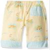 MUNKI MUNKI Toddler Girl's Woven Capri Pant Contrasting Trim Pants, Roadtrip Pale Yellow Blue, 2T/3T view 2