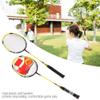 1 Pair Badminton Racket, Aluminium Alloy High-Strength Battledore Badminton Racquet with Carry Bag view 3