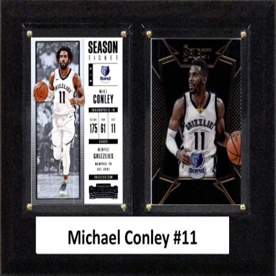 C&I Collectables NBA Memphis Grizzlies Mens 68CONLEYNBA 6"x8" Michael Conley Memphis Grizzlies Two Card Plaque, Brown, N/A