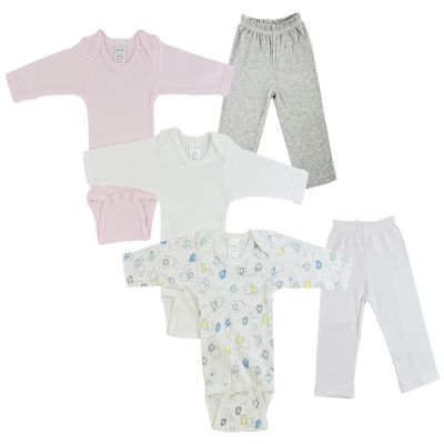 bambini Infant Girls Long Sleeve Onezies and Track Sweatpants