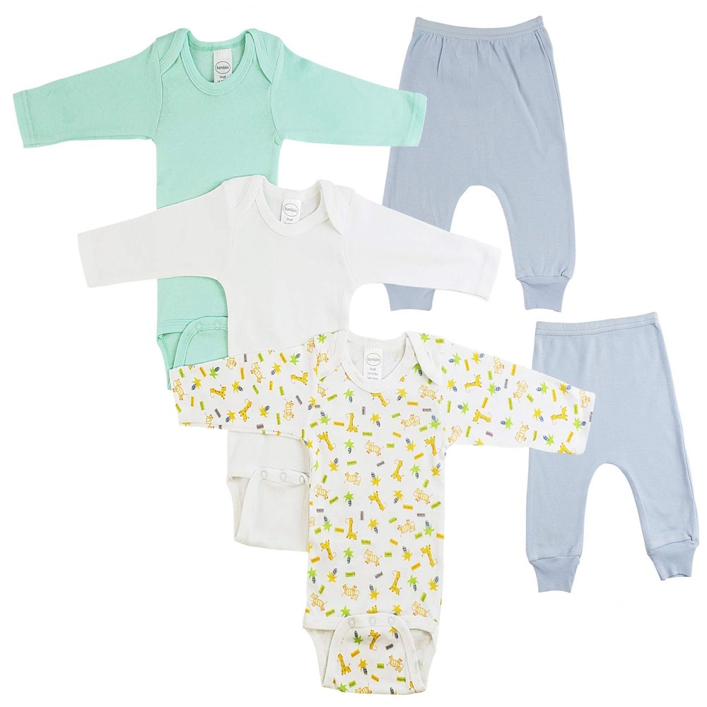 Bambini Infant Boys Long Sleeve One Piece and Joggers