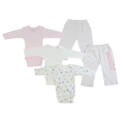 Bambini Infant Girls Long Sleeve One Piece and Track Sweatpants