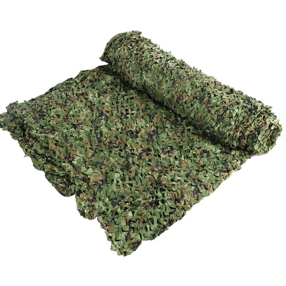 LIYFF-Tarps Camouflage Netting UV Resistant Shade Outdoor Woodland Jungle Camo Net for Camping Military Hunting Shooting Blind Watching Hide Party Decorations