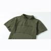 AKARMY Men's Military Short Sleeve T-Shirt, Tactical Cargo Pullover Polo Shirts, Outdoor Camo Shirt with 1/4 Zipper 0312 ArmyGreen view 3
