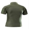 AKARMY Men's Military Short Sleeve T-Shirt, Tactical Cargo Pullover Polo Shirts, Outdoor Camo Shirt with 1/4 Zipper 0312 ArmyGreen view 4