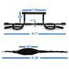 Yes4All Door Pull Up Bar, Heavy Duty Hanging Bar, Pull Up Bar for Doorway, Supports up to 300 lb, Multi-Grip Foam Handles, Fits 30" to 38" Door Frames, Easy Installation for Home Gym Use, Black view 2