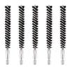 BOOSTEADY 5 Pcs Nylon Bristle Bore Gun Cleaning Brush for Pistol, 50 Professional Square Patches, .260/6.5MM, .17, .22, .357/9MM, .40, .45, .30 Caliber