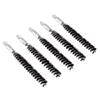 BOOSTEADY 5 Pcs Nylon Bristle Bore Gun Cleaning Brush for Pistol, 50 Professional Square Patches, .260/6.5MM, .17, .22, .357/9MM, .40, .45, .30 Caliber view 2