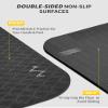 CAMBIVO Large Yoga Mat (6'x 4'), Extra Wide Workout Mat for Men and Women, 1/3 &1/4 Thick Exercise Fitness TPE Mat for Home Gym, Yoga, Pilates, Workout (Black),6mm view 4