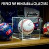 Baseball Display Case, UV Protected Acrylic Cube Baseball Holder Square Clear Box Memorabilia Display Storage Sports Official Baseball Autograph Display Case - Fits Official Size Ball(2 Pack view 4