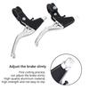 Alomejor Brake Levers 1 Pair Aluminium Alloy Cycling Brake Level Handles Brake Levers for Road Mountain Bike(Silver) view 2