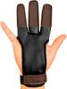 KESHES Archery Glove Three Finger Tab - Durable Leather Finger Protector for Recurve & Longbow Bows - Comfortable Tab Guard for Men, Women, & Youth - Ideal for Archery Hunting & Target Practice view 1