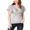 Bar III Women's Twist-Front Top, Silver, Medium view 1