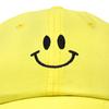 DALIX Smile Baseball Cap Smiling Face Happy Dad Hat Men Women Teens in Yellow view 2