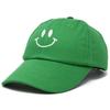 DALIX Smile Baseball Cap Smiling Face Happy Dad Hat Men Women Teens in Kelly view 4