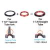 Bicycle Headset, 44mm-56mm Tapered Straight Front Fork CNC AL6061 for Durable Performance view 3