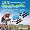 ALIEN PROS Bike Handlebar Tape PU (Set of 4) Blue - Enhance Your Bike Grip with These Bicycle Handle bar Tape - Wrap Your Bike for an Awesome Comfortable Ride (Set of 4, Blue) view 3