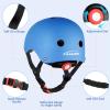 KAMUGO Kids Adjustable Helmet, Suitable for Toddler Kids Ages 2-8 Boys Girls, Multi-Sport Safety Cycling Skating Scooter Helmet (Blue, Small) view 3