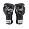 Fairtex BGV6 Angular Gloves: Premium Synthetic Leather Construction | Unique Design, Locked Thumb |Multi-Layer Padding |Ideal for Boxing, MMA, Kickboxing & More(Black/14oz) view 3