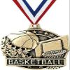 Basketball Medals, 2" Gold Kids Basketball Medal Award with Free Custom Engraving 100 Pack view 1