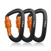 B-Mardi Carabiner Clips Heavy Duty 12kN (2697 lbs)-Lightweight Locking Carabiners for Camping, Hiking, Hammock, Dog Leash Harness, Outdoor and Gym etc, Keychains& Utility  view 1