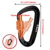 B-Mardi Carabiner Clips Heavy Duty 12kN (2697 lbs)-Lightweight Locking Carabiners for Camping, Hiking, Hammock, Dog Leash Harness, Outdoor and Gym etc, Keychains& Utility  view 2