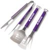 YouTheFan 5021725 NCAA Kansas State Wildcats Spirit Series 3-Piece BBQ Set, 22" x 9", Team Colors view 1
