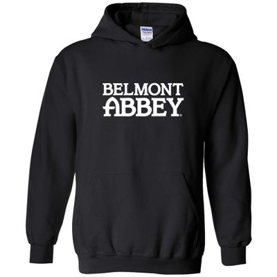 AH01 - Belmont Abbey College Crusaders Basic Block HOODIE - Small - Black