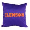 College Covers Everything Comfy Clemson Tigers 16" Decorative Pillow Reversible 2 Unique Sides view 2
